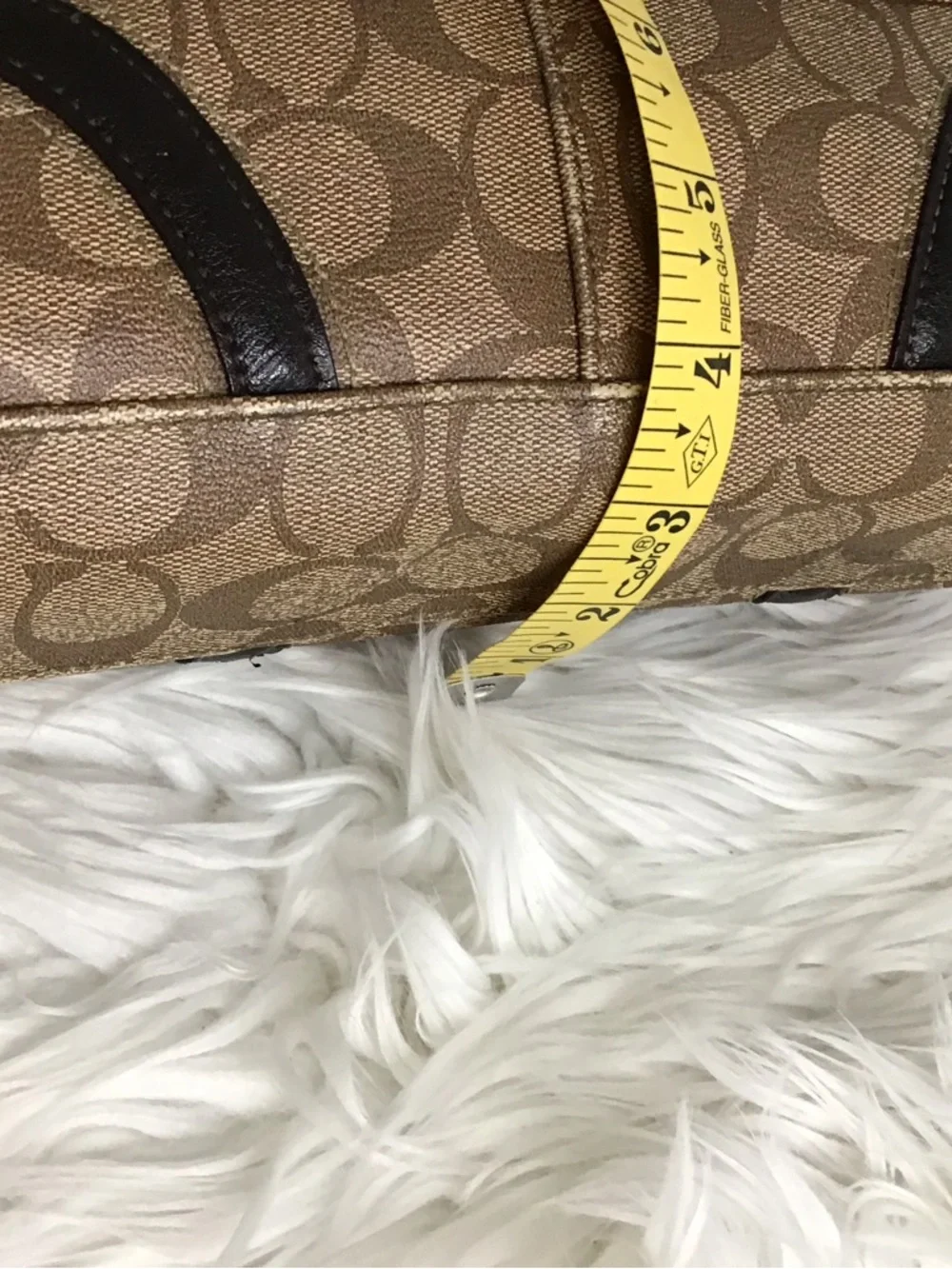 Coach Peyton Signature Logo Heritage Handbag Tote BrownVintage Y2K